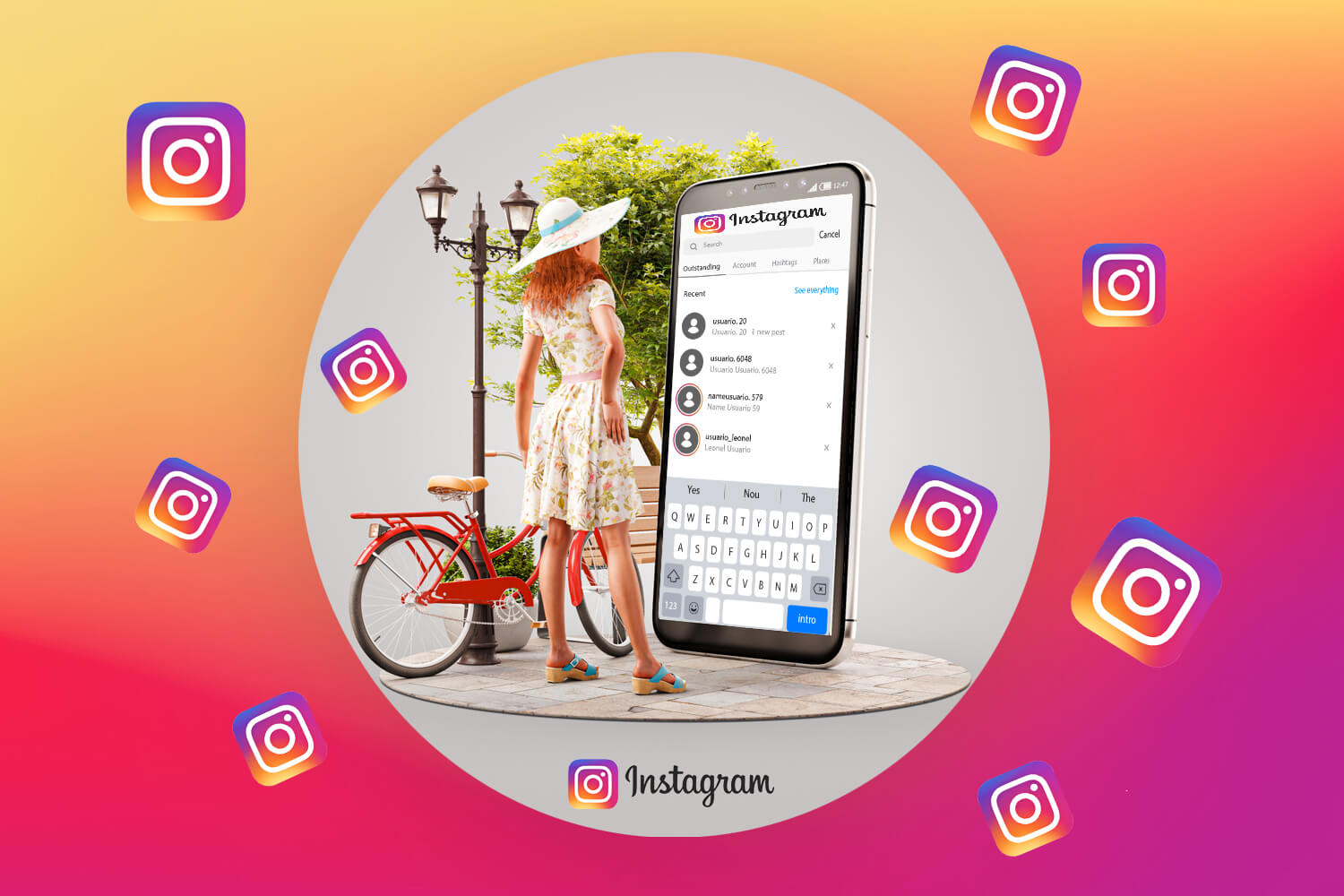 Instagram search and explore